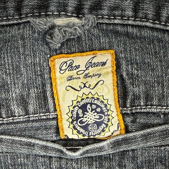 Paco Jeans Distressed Denim Baggy Pants Mens 36x31 Vintage Embroidered - Picture 6 of 10